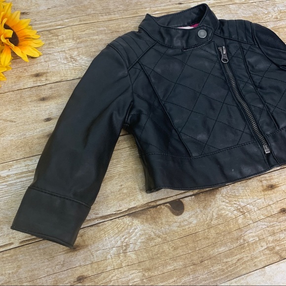 Girls black jacket by Genuine kids. Size 12 months - Picture 2 of 8